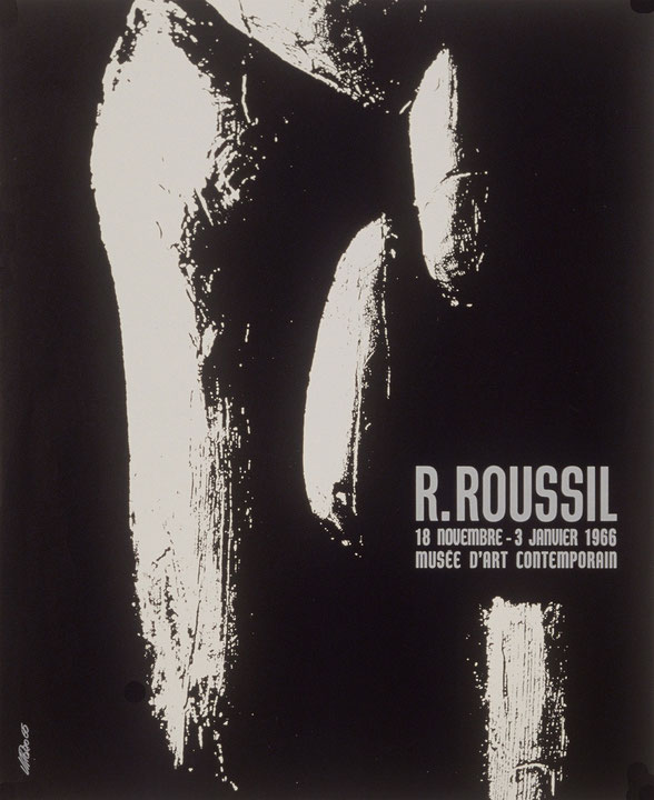 Affiche de l’exposition Rétrospective Robert Roussil