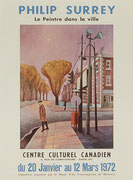 Affiche de l’exposition Philip Surrey : le peintre dans la ville