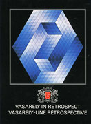 Recto du carton d’invitation de l’exposition Rétrospective Vasarely