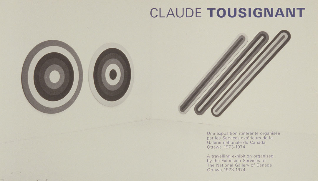 Affiche de l’exposition Claude Tousignant