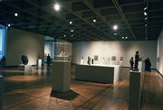 Vue de salle de l’exposition Rétrospective de l’œuvre d’Alberto Giacometti