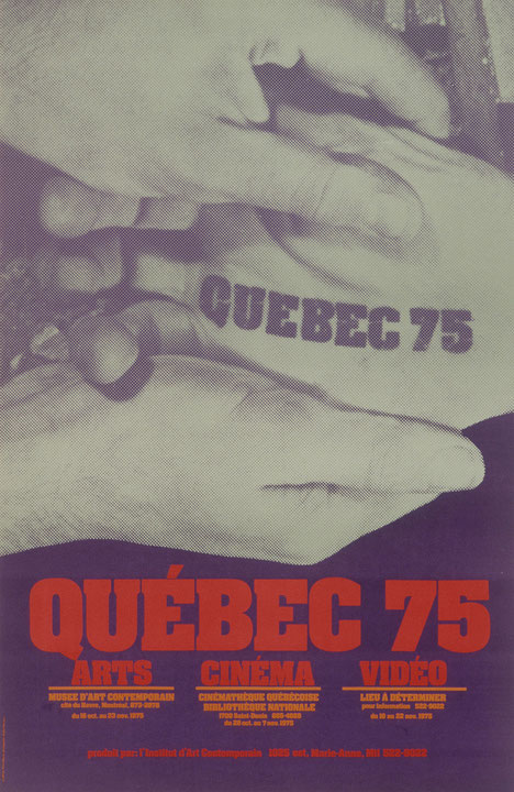 Affiche de l’exposition Québec 75