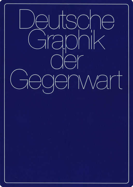 Affiche de l’exposition Gravures allemandes contemporaines
