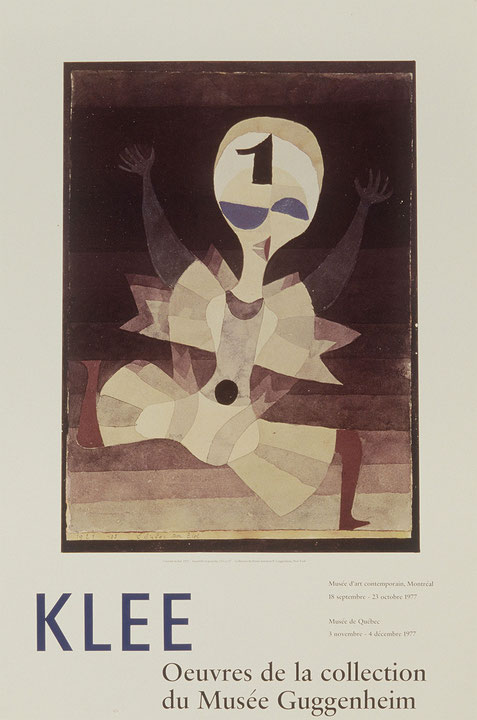 Affiche de l’exposition Paul Klee : Œuvres de la collection du Musée Guggenheim