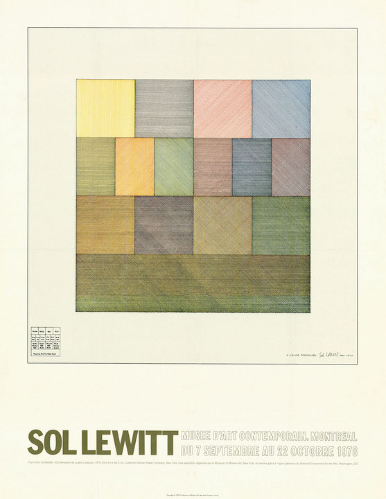Affiche de l’exposition Sol Lewitt : rétrospective de l’œuvre