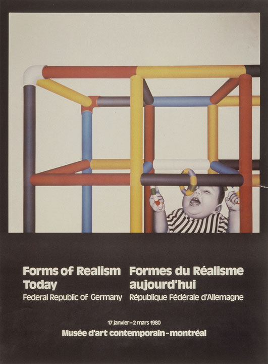Affiche de l’exposition Nouvelles formes du réalisme en République fédérale d’Allemagne