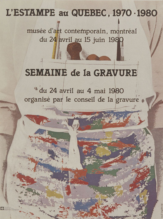Affiche de l’exposition L’estampe au Québec 1970-80