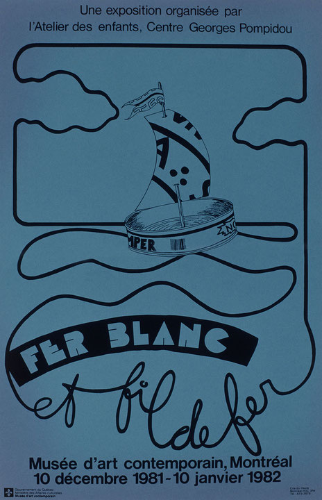 Affiche de l’exposition Fer blanc et fil de fer