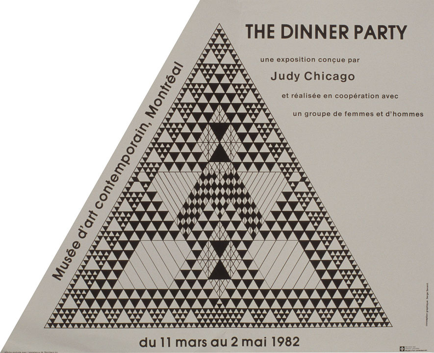 Affiche de l’exposition The Dinner Party
