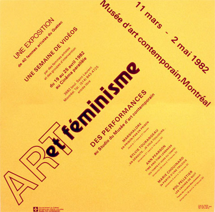 Affiche de l’exposition Art et féminisme