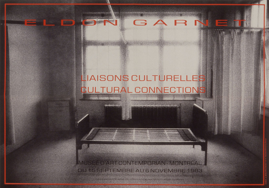 Affiche de l’exposition Eldon Garnet : liaisons culturelles