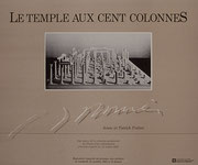 Affiche de l’exposition Le temple aux cent colonnes : Anne et Patrick Poirier