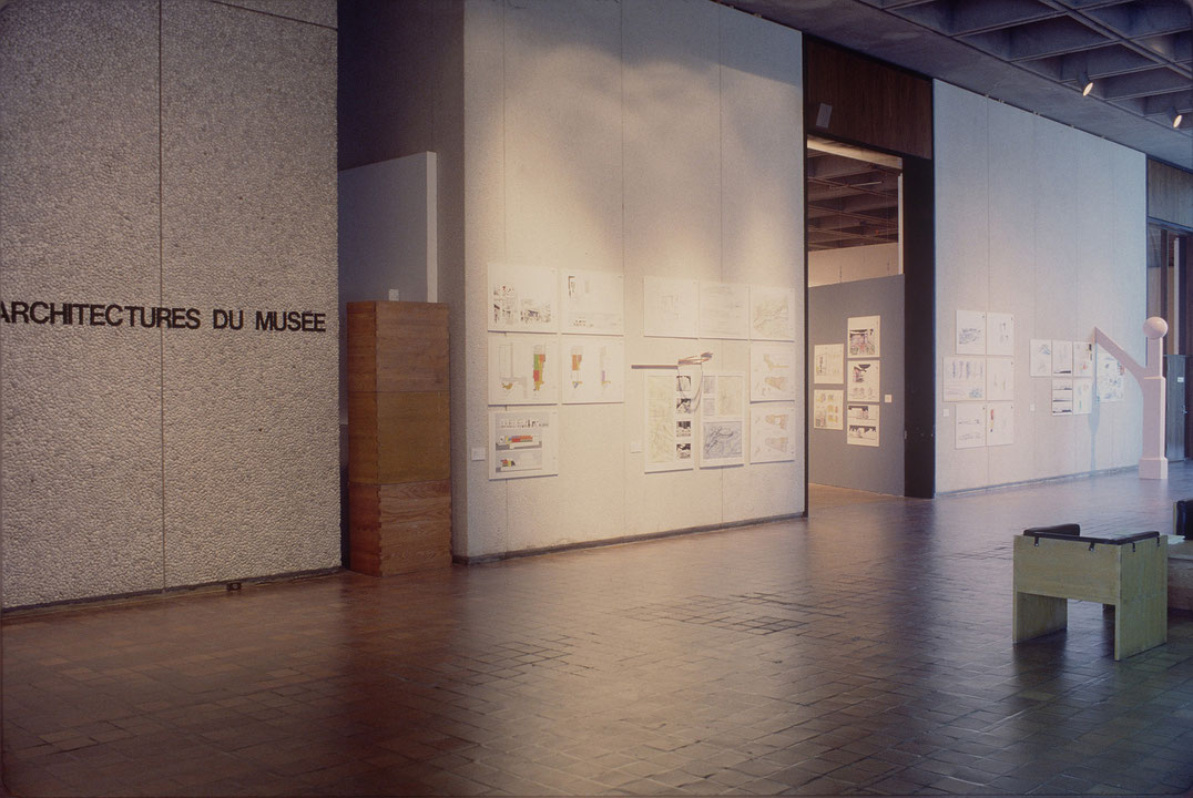 Vue de salle de l’exposition Architectures du Musée (Afficher en plein écran)
