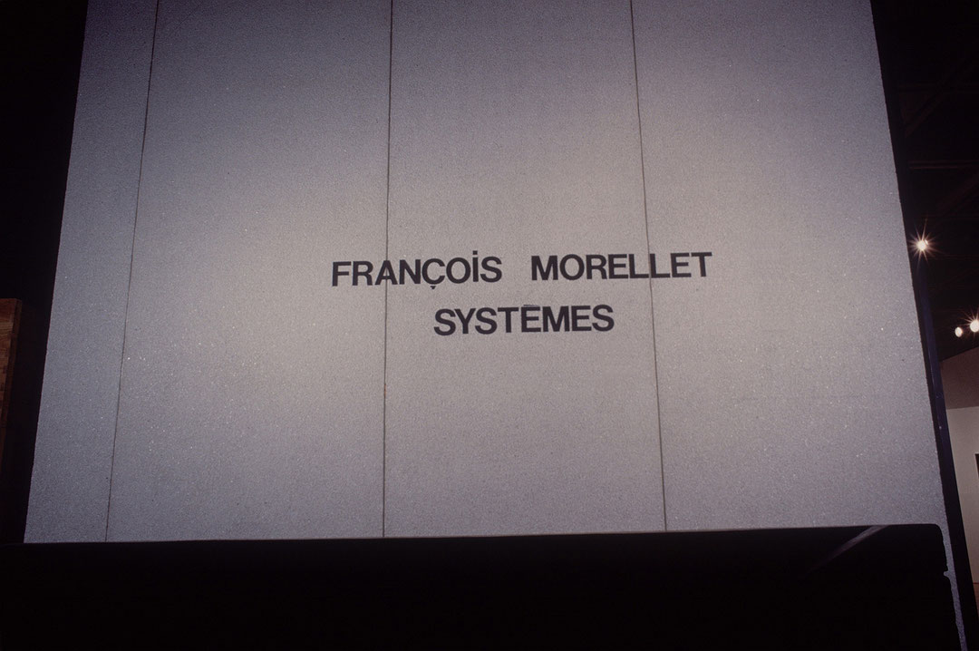 Vue de salle de l’exposition François Morellet : Systèmes (Afficher en plein écran)