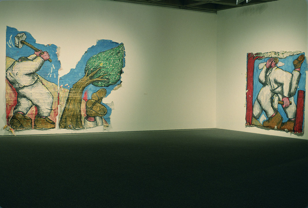 Vue de salle de l’exposition Jean-Charles Blais/Gérard Garouste (Afficher en plein écran)