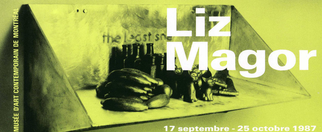 Recto du carton d’invitation de l’exposition Liz Magor