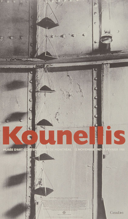 Affiche de l’exposition Jannis Kounellis