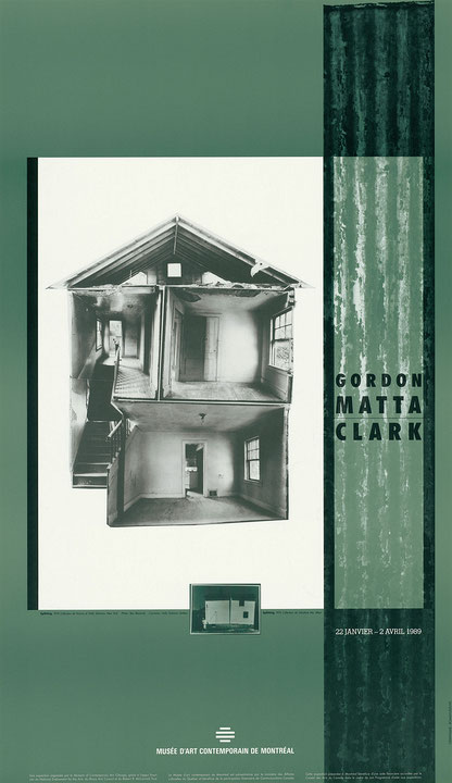 Affiche de l’exposition Gordon Matta-Clark, une rétrospective