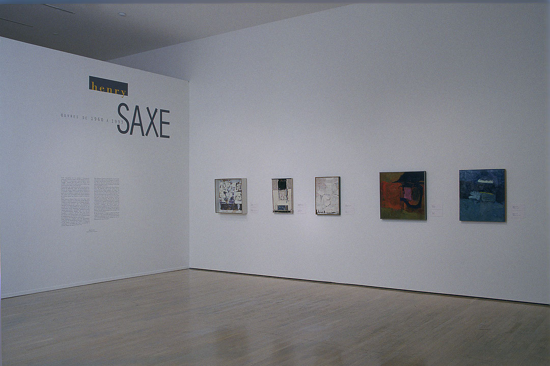 Vue de salle de l’exposition Henry Saxe – Œuvres de 1960 à 1993 (Afficher en plein écran)