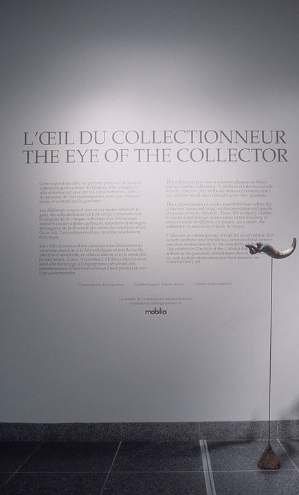Vue de salle de l’exposition L’Œil du collectionneur (Afficher en plein écran)