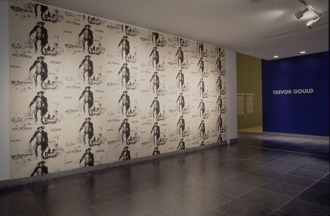 Vue de salle de l’exposition Trevor Gould : Poser pour le public (Afficher en plein écran)