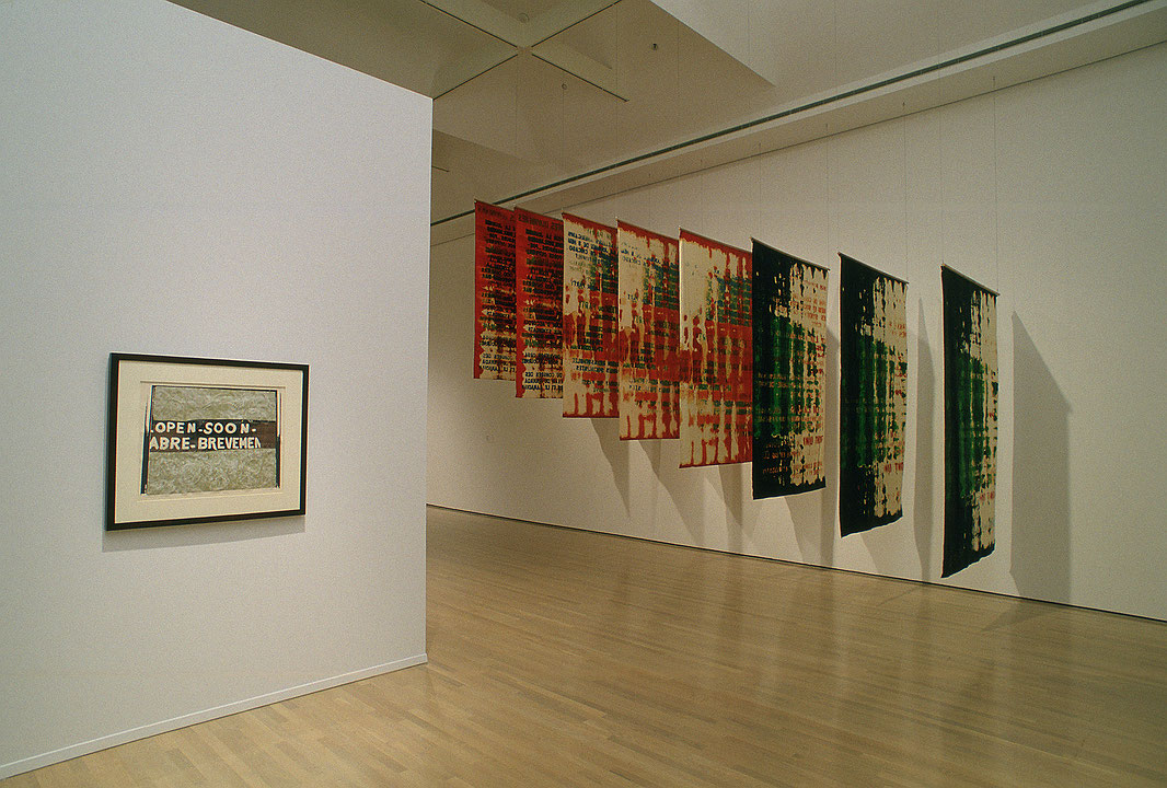 Vue de salle de l’exposition Déclics. Art et société. Le Québec des années 60 et 70 (Afficher en plein écran)