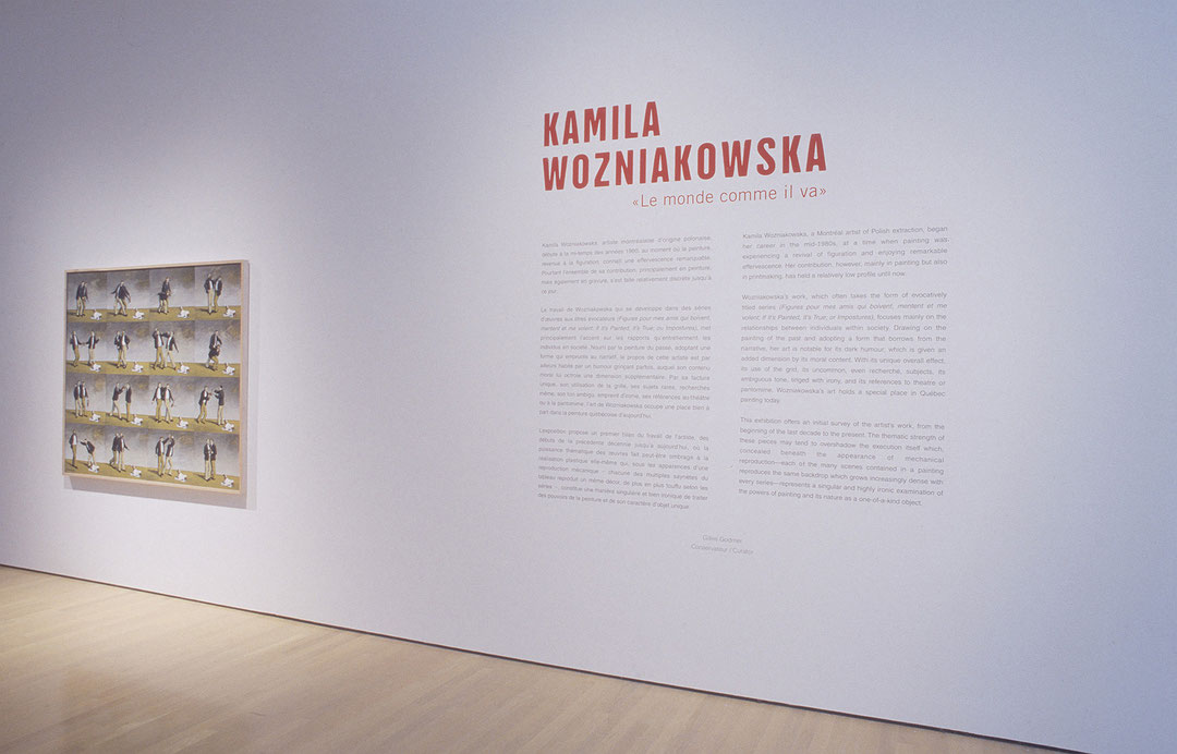 Vue de salle de l’exposition Kamila Wozniakowska : Le monde comme il va (Afficher en plein écran)
