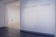 Vue de salle de l’exposition Pascal Grandmaison
