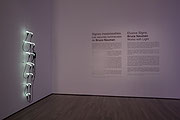 Vue de salle de l’exposition Elusive Signs: Bruce Nauman Works with Light