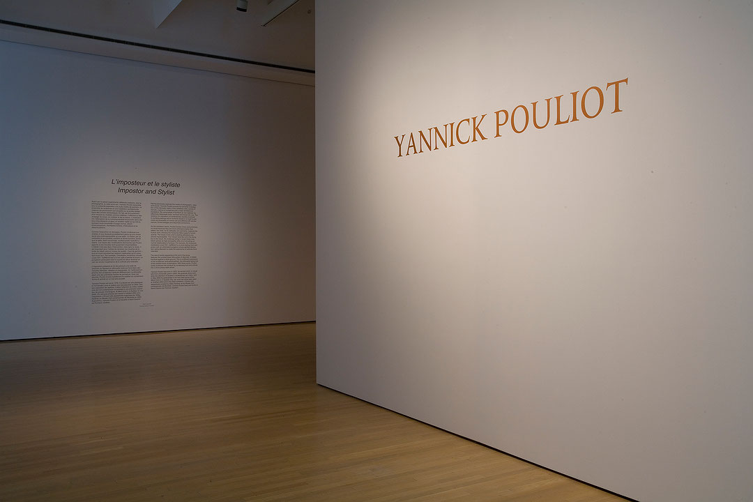 Vue de salle de l’exposition Yannick Pouliot (Afficher en plein écran)