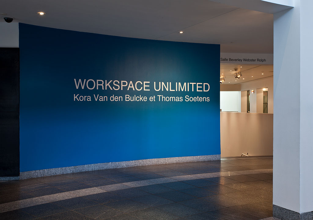 Vue de salle de l’exposition Workspace Unlimited : RealTime UnReal (Afficher en plein écran)