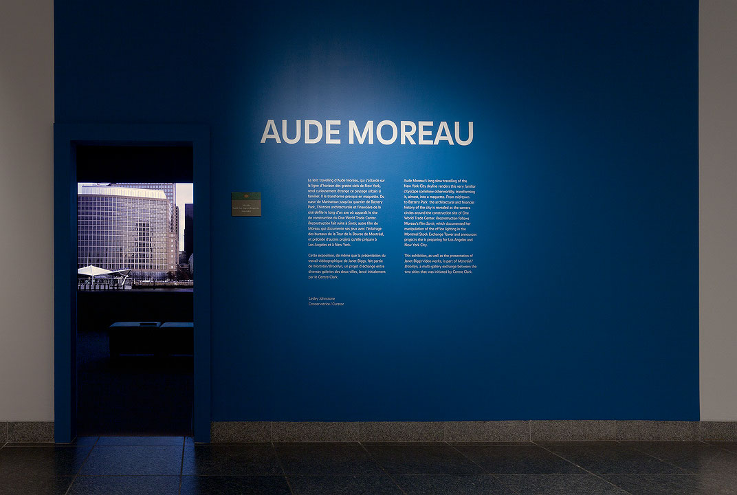 Vue de salle de l’exposition Aude Moreau (Afficher en plein écran)