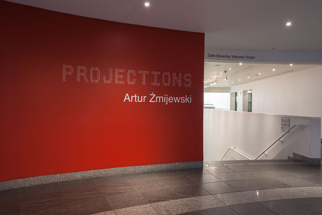 Vue de salle de l’exposition Artur Zmijewski. Blindly/Aveuglément (Afficher en plein écran)