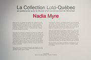 Vue de salle de l’exposition Nadia Myre