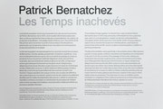 Vue de salle de l’exposition Patrick Bernatchez : Les Temps inachevés