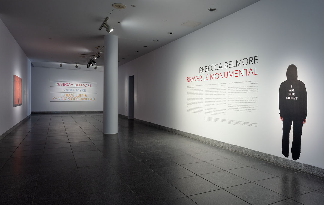 Vue de salle de l’exposition Rebecca Belmore. Braver le monumental (Afficher en plein écran)