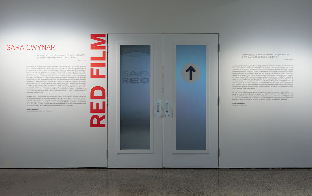 Vue de salle de l’exposition Sara Cwynar : Red Film (Afficher en plein écran)