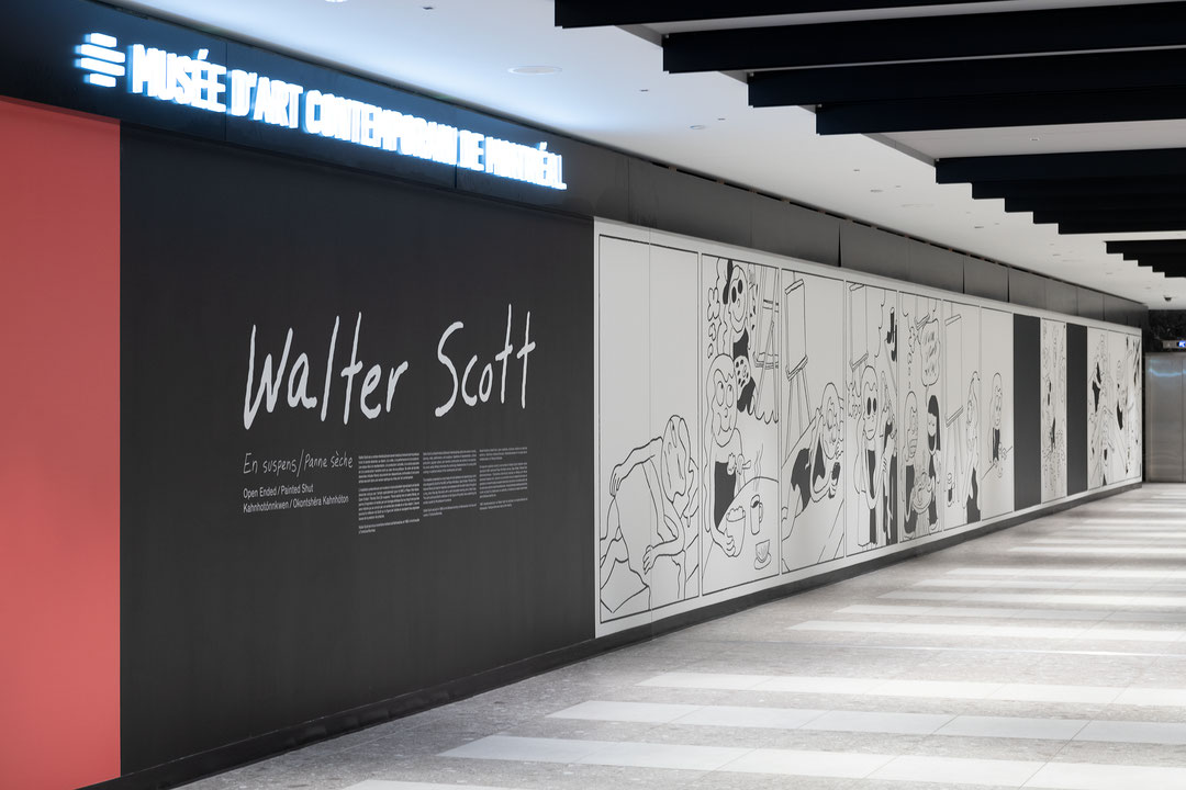 Vue de salle de l’exposition Walter Scott : Open Ended / Painted Shut (Afficher en plein écran)