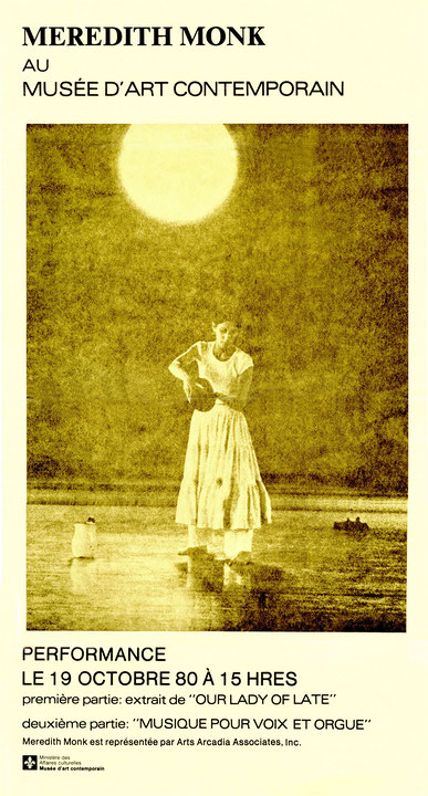 Affiche de l’événement Meredith Monk