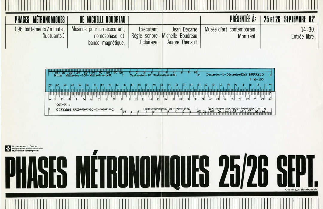 Affiche de l’événement Phases métronimiques