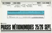 Affiche de l’événement Phases métronimiques