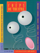 Affiche de l’événement Les Coups de Théâtre au Musée. Rendez-vous international de théâtre jeune public