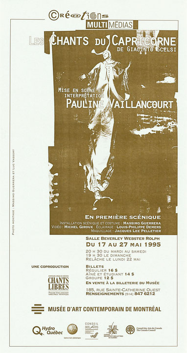 Affiche de l’événement Les Chants du Capricorne (Canti del Capricorno)
