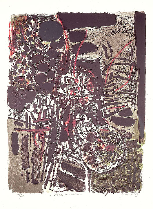 Photo de l’œuvre Arbres et rochers de Guillaume Corneille (Afficher en plein écran)