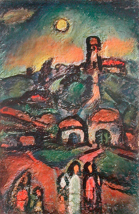 Photo de l’œuvre Automne (tirée de l’album « Stella Vespertina », 1947) de Georges Rouault (Afficher en plein écran)