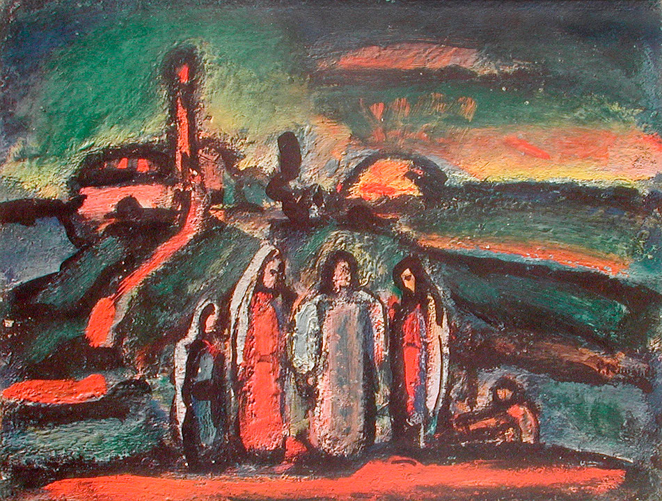 Photo de l’œuvre Coucher de soleil (tirée de l’album « Stella Vespertina », 1947) de Georges Rouault (Afficher en plein écran)