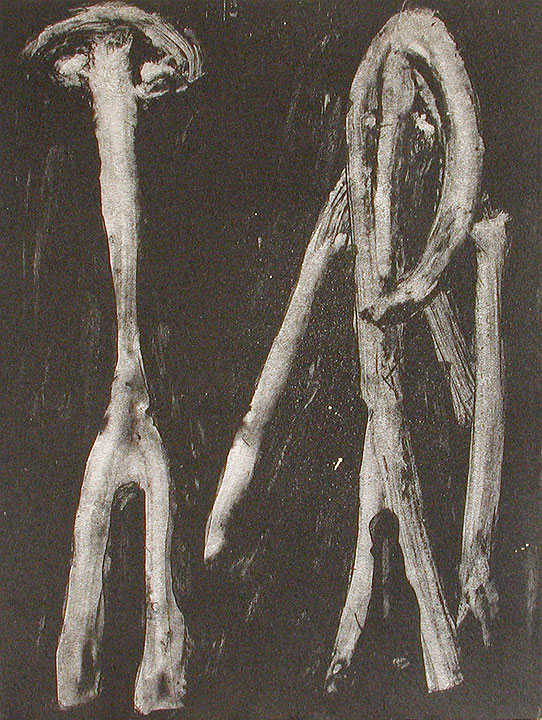 Photo de l’œuvre Sans titre (tirée de l’album « Meidosems », 1948) de Henri Michaux (Afficher en plein écran)