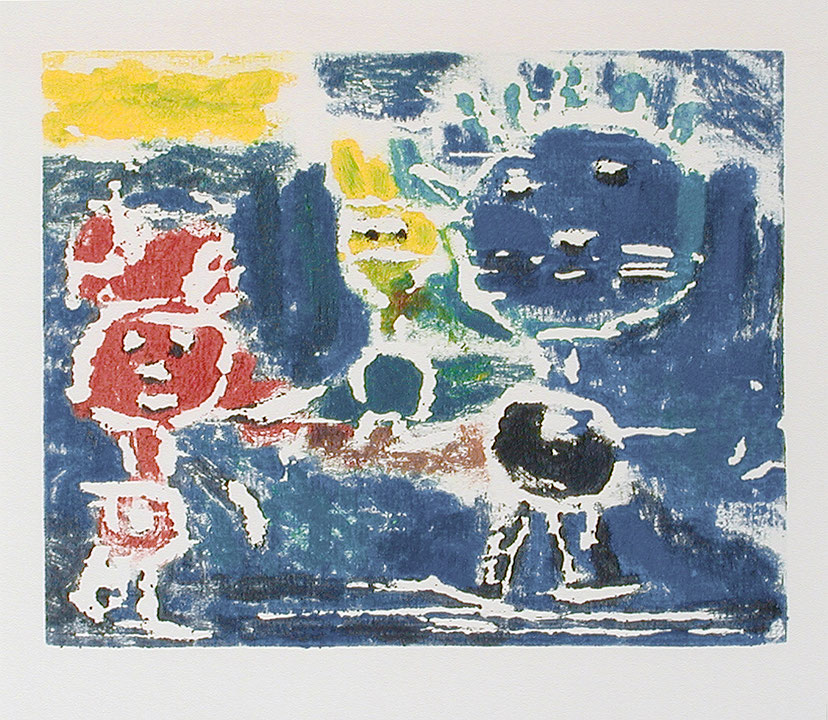 Photo de l’œuvre Sans titre (tirée de l’album « La Naissance du soleil », 1966) de William Jérôme (Afficher en plein écran)