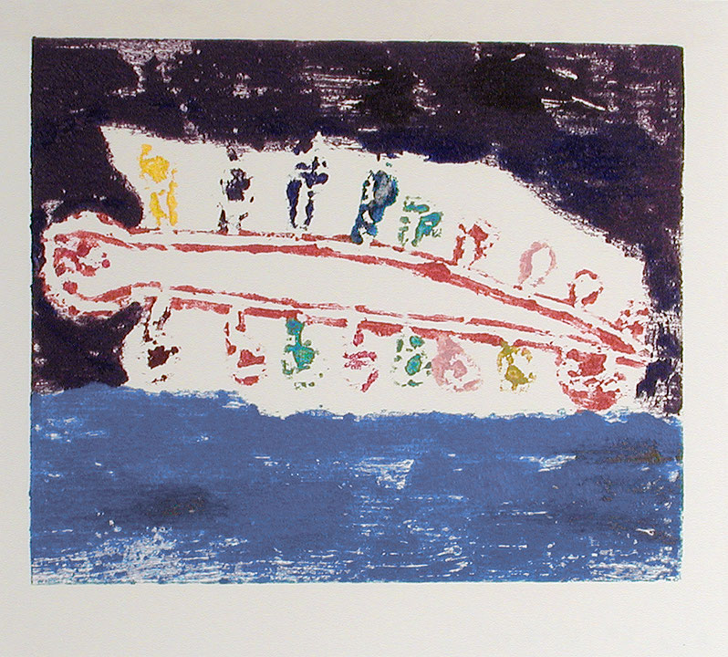 Photo de l’œuvre Sans titre (tirée de l’album « La Naissance du soleil », 1966) de Eugène Larocque (Afficher en plein écran)