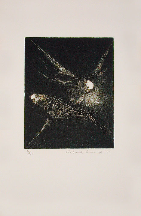 Photo de l’œuvre Sans titre (tirée de l’album « Bestiaire », 1961) de Richard Lacroix (Afficher en plein écran)